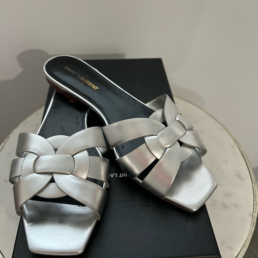 Saint Laurent Tribute silver Metallic